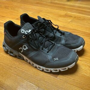Men's On Cloudflow Running Shoe Size 12 in Black/Asphalt